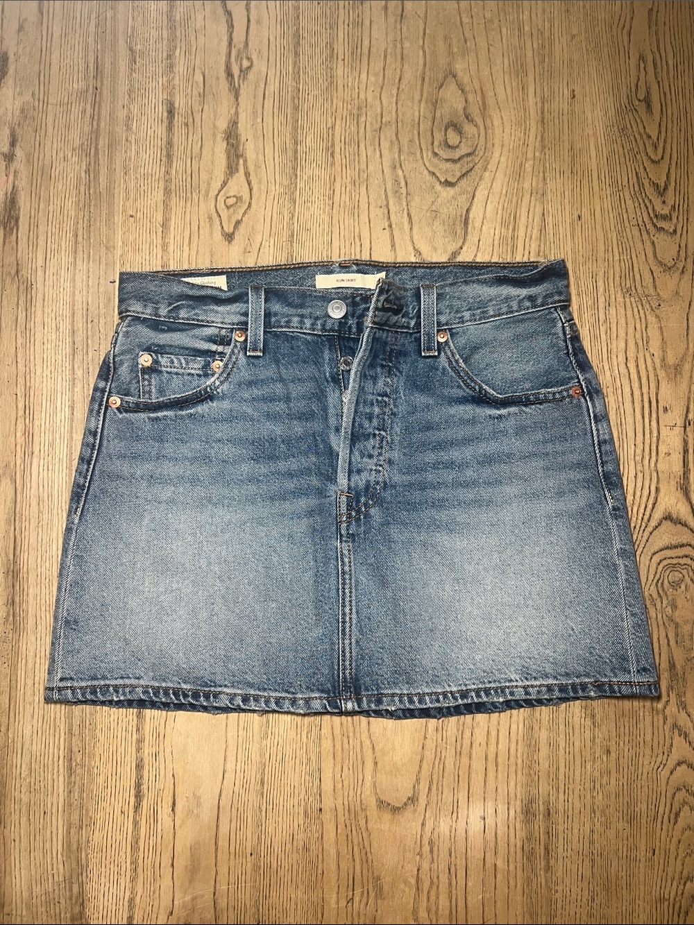 Classic Levi’s Button Fly Blue Denim Mini Skirt - Women 26